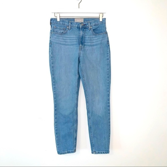 Everlane The High Rise Skinny Ankle Jeans in light wash Size 27 Ankle - Picture 3 of 9